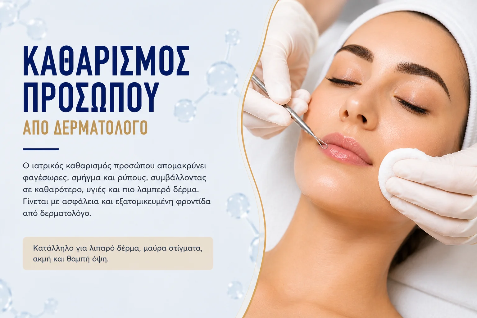Καθαρισμός Προσώπου Δερματολόγος Λεύκη Διάγνωση Αντιμετώπιση